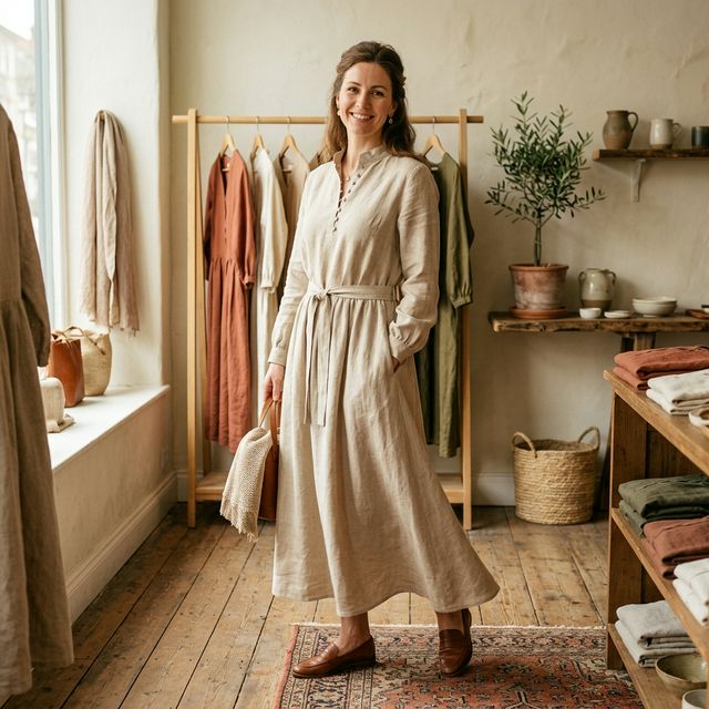 فستان يومي مريح وأنيق