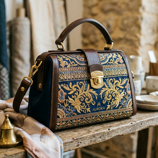 حقيبة يد مطرزة يدوياً