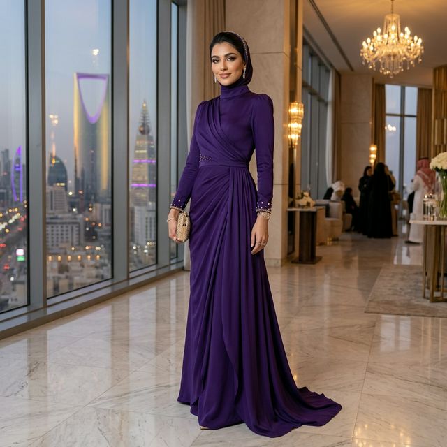 فستان سهرة محتشم ومميز