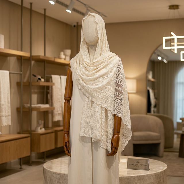 حجاب دانتيل أنيق